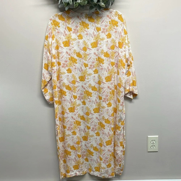 LOFT Floral Modal Open Front Duster Kimono XS/S - Picture 6 of 15